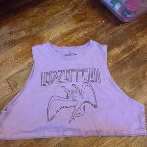 Led Zeppelin cropped muscle tank